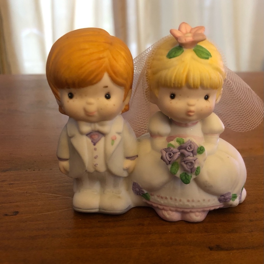 VTG Enesco ‘Happily Ever After’ 1986 Wedding Couple Porcelain Great Condition